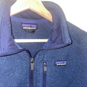 Mens medium navy Patagonia quarter zip fleece
